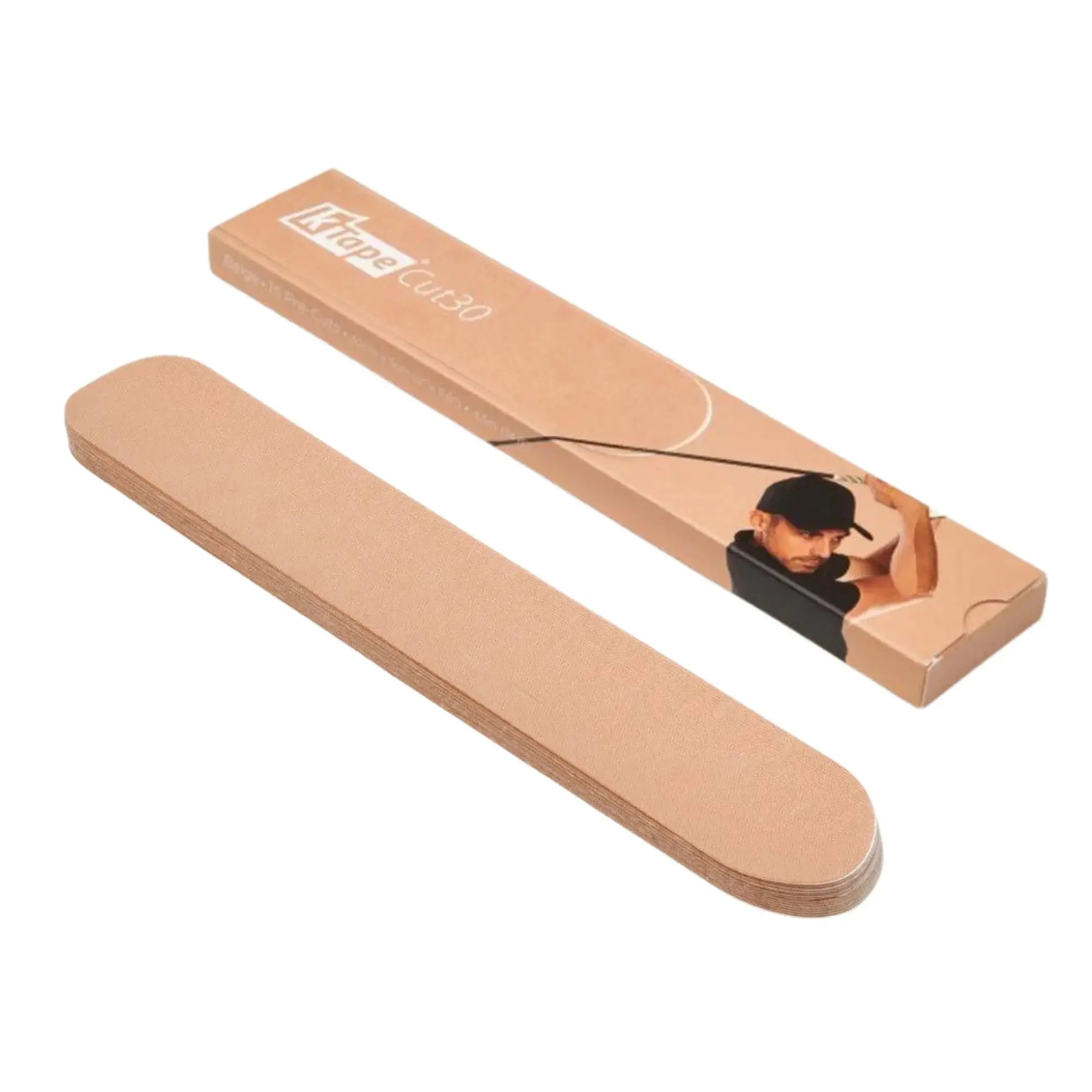 15 Bandes taping prédécoupées - 30 cm - K-Tape Cut K-Tape  Beige