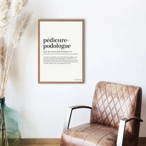 Affiche décorative cabinet pédicure-podologue My Podologie 