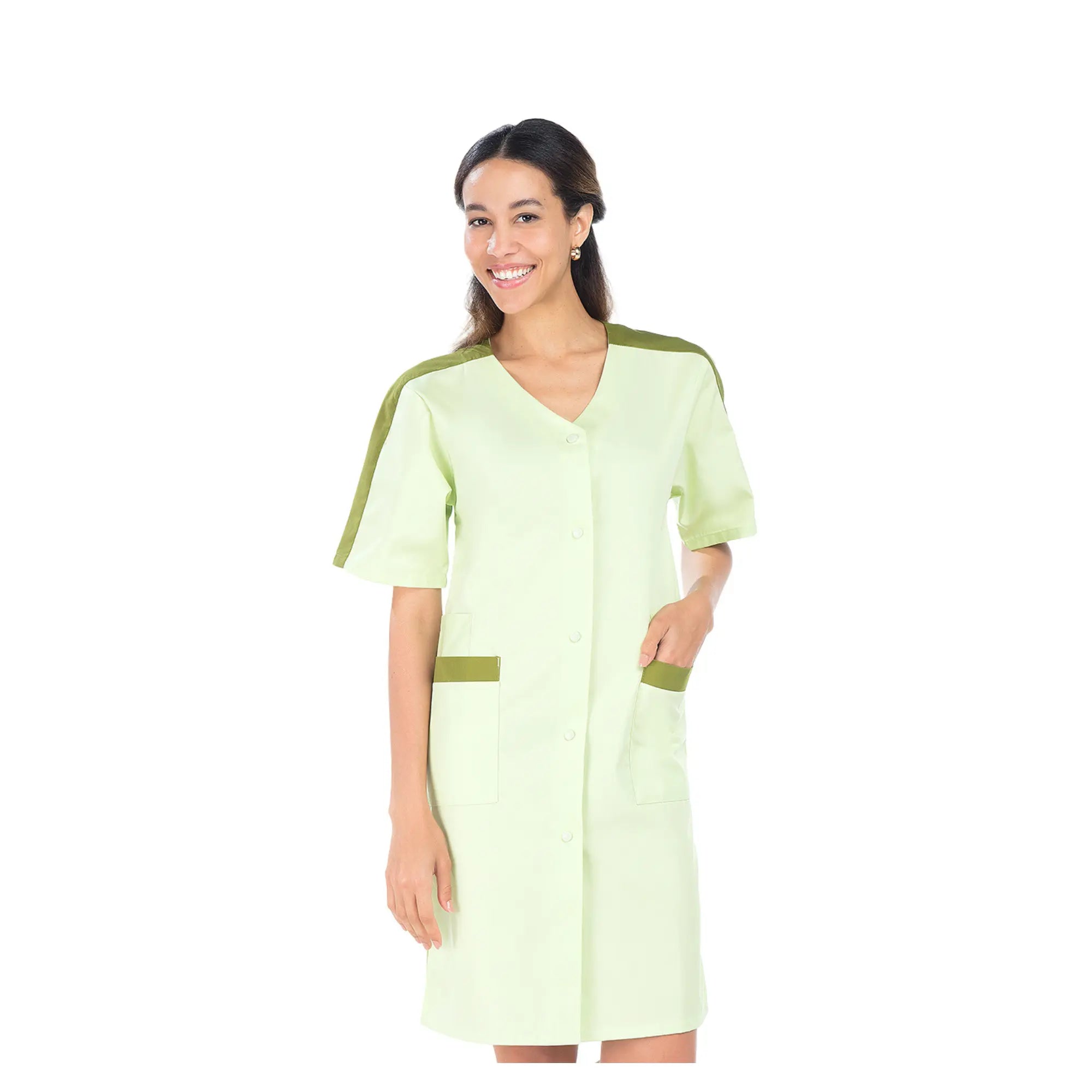 Aglaé - Blouse 7/8 - Manches courtes - Femme - 95 cm My Blouse  Sergé-Anis-Fougère-T6-XXXL