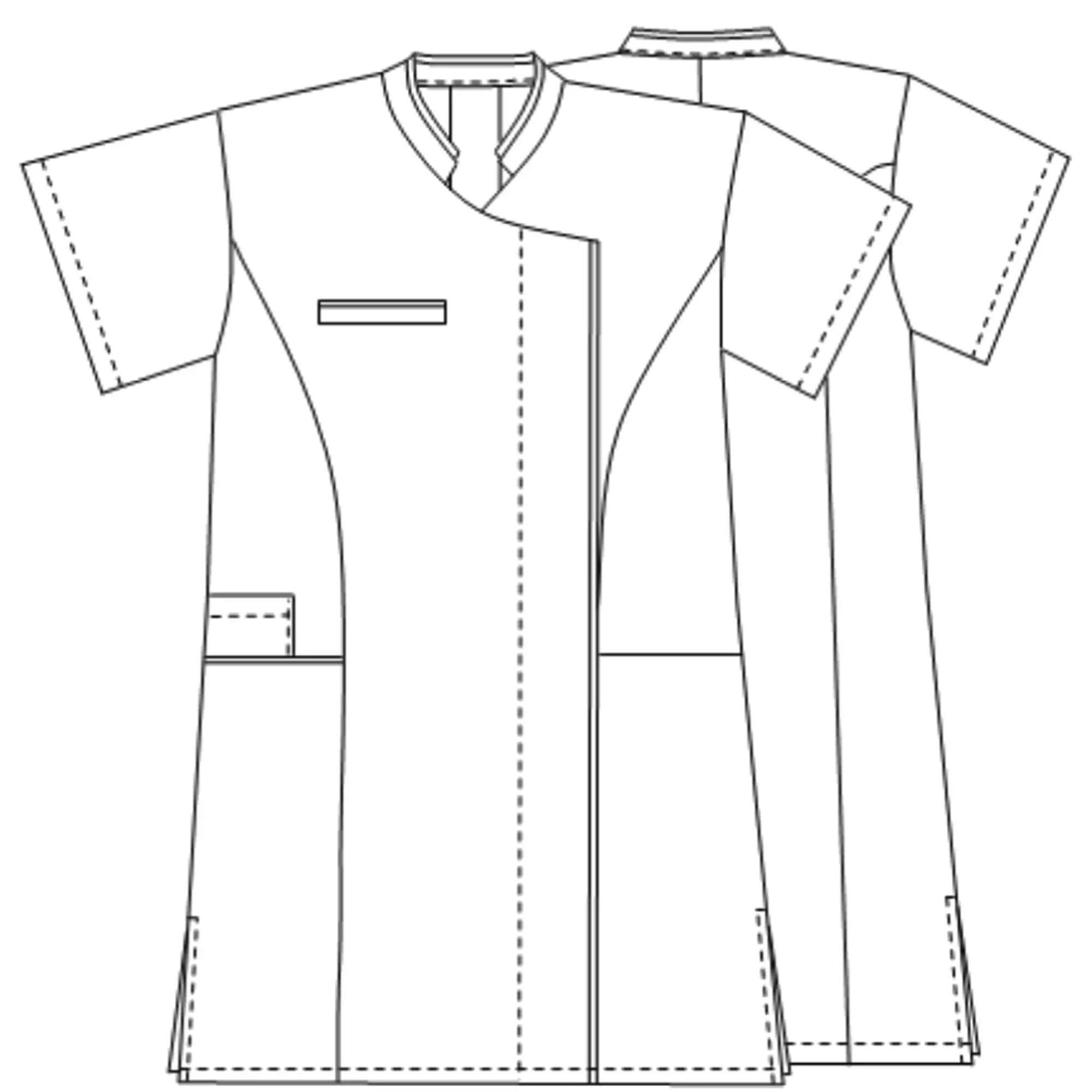 Aline - Blouse longue - Manches courtes - Femme - 100 cm My Podologie 