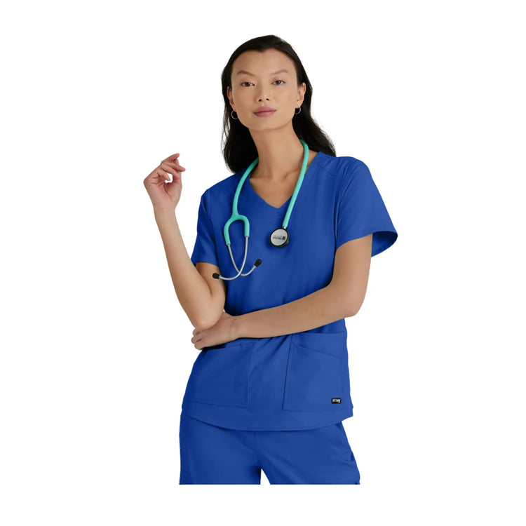 Aura - Tunique col V - Femme - Grey’s Anatomy Stretch Grey’s Anatomy 