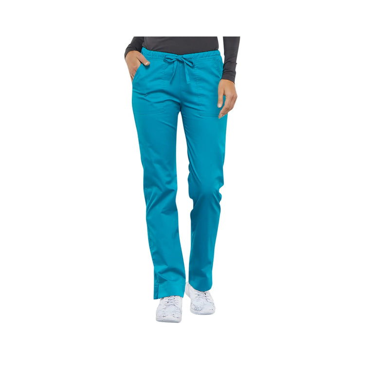 Avignon - Pantalon Slim cordon de serrage - Femme - Cherokee Cherokee Authentic Workwear  Bleu-Canard-XXXL