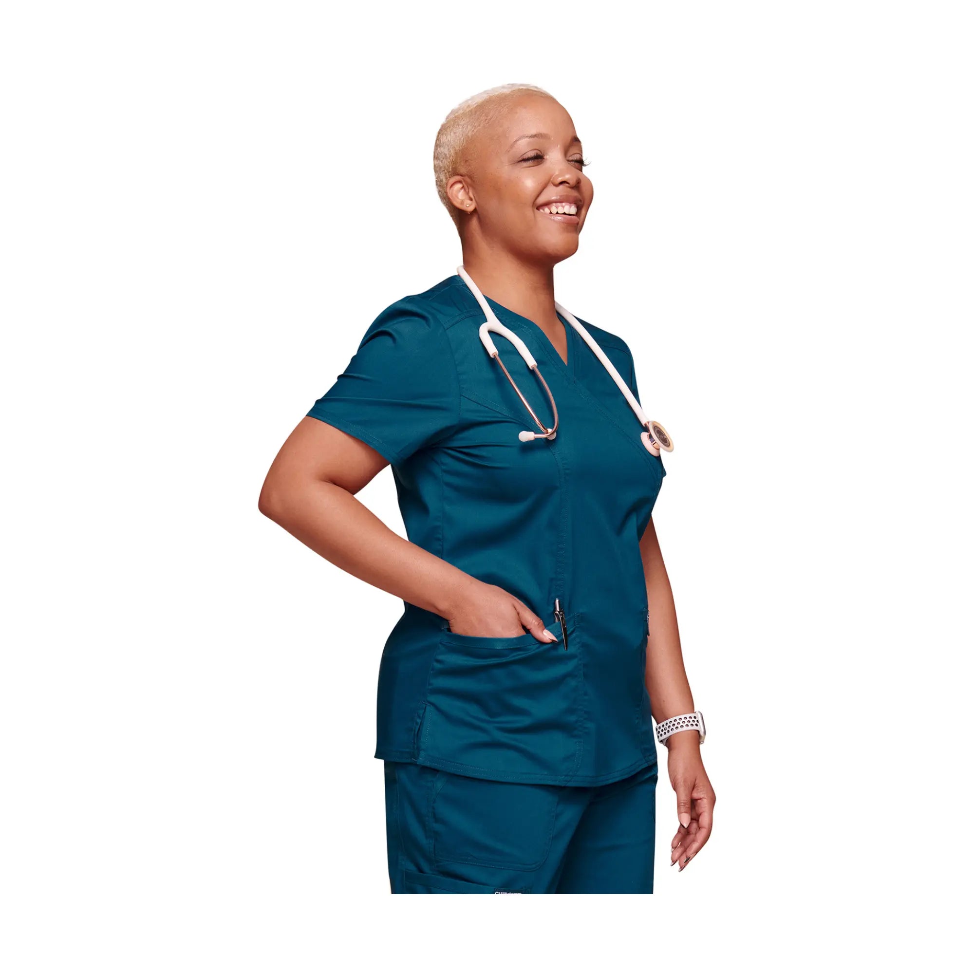 Béziers - Tunique cache-cœur col V - Femme - Cherokee - Couleur 1 Cherokee Authentic Workwear 