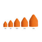 Capuchons Pointes Oranges SK-PODO X10 - Ø 5mm / 16mm - Grain Fin, Moyen ou Gros - Lukas Podological