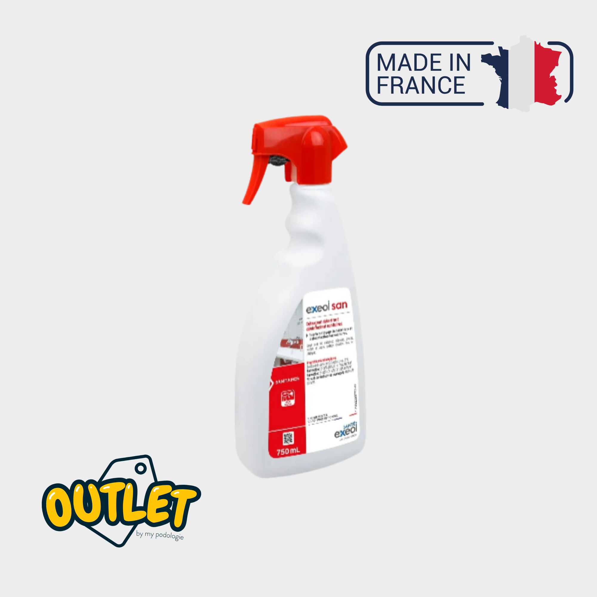 Détartrant désinfectant sanitaires - Exeol San - Spray de 750ml - Sodel // Date dépassée