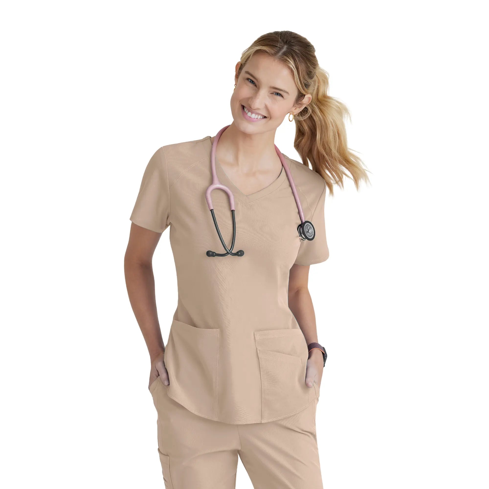 Elva - Tunique col V - Femme - Skechers SKECHERS  Sable / XL