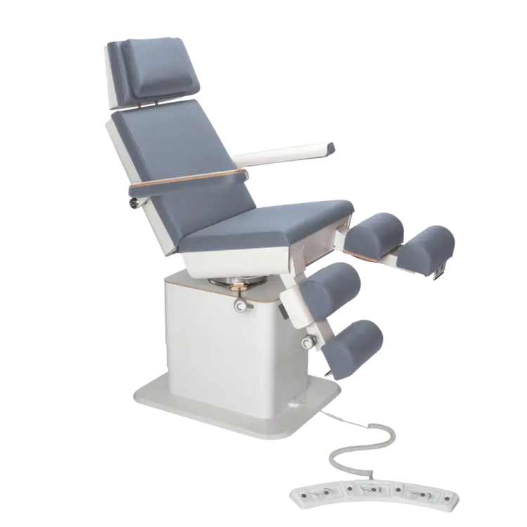 Fauteuil de pédicurie - MOON - Relevage électrique - Filaire - Ruck My Podologie  Océan-3-moteurs-Blanc