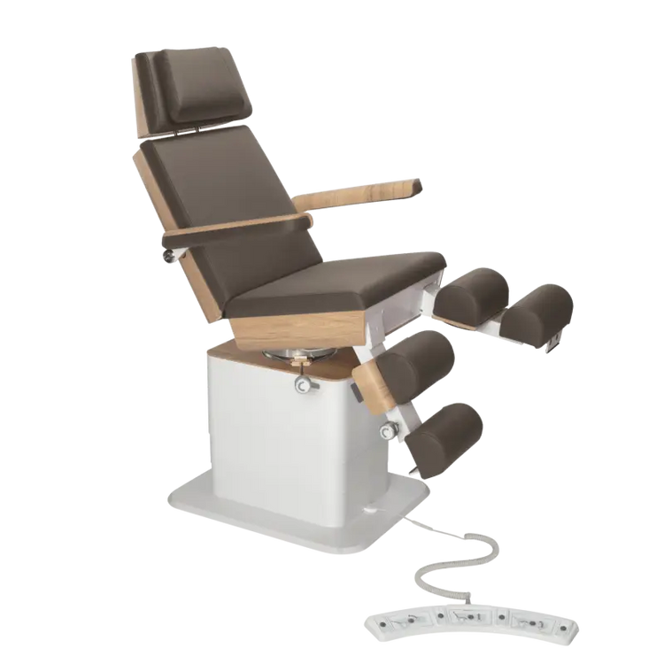 Fauteuil de pédicurie - MOON - Relevage électrique - Filaire - Ruck My Podologie  Expresso-3-moteurs-Chêne