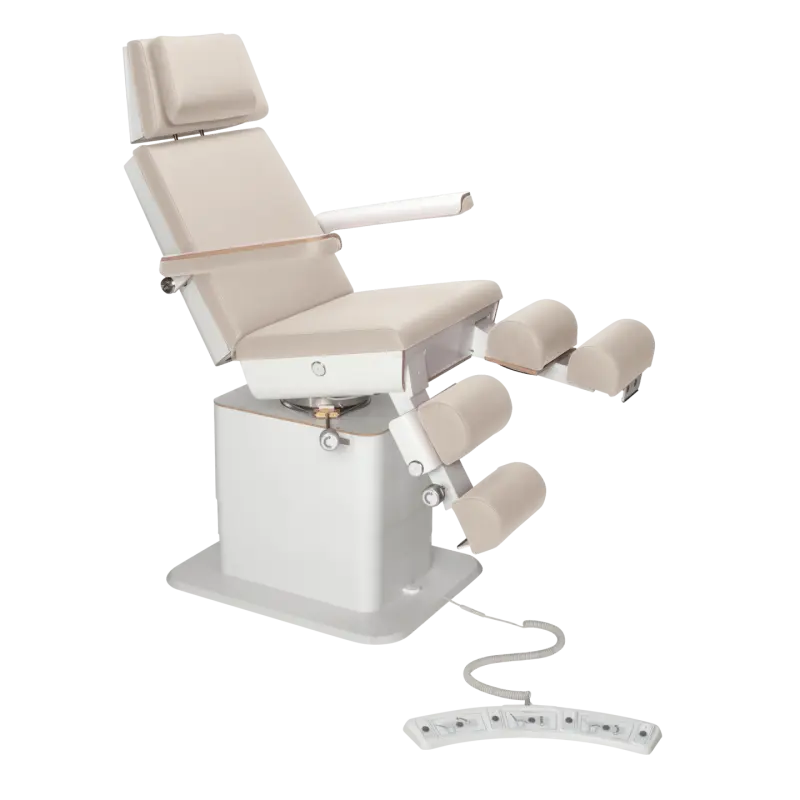 Fauteuil de pédicurie - MOON - Relevage électrique - Filaire - Ruck My Podologie  Naturel-5-moteurs-Blanc
