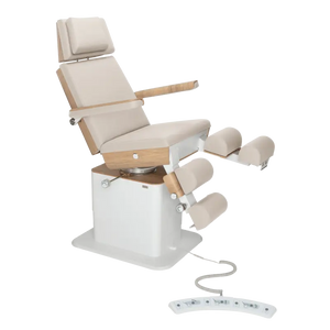Fauteuil de pédicurie - MOON - Relevage électrique - Filaire - Ruck My Podologie  Naturel-5-moteurs-Chêne