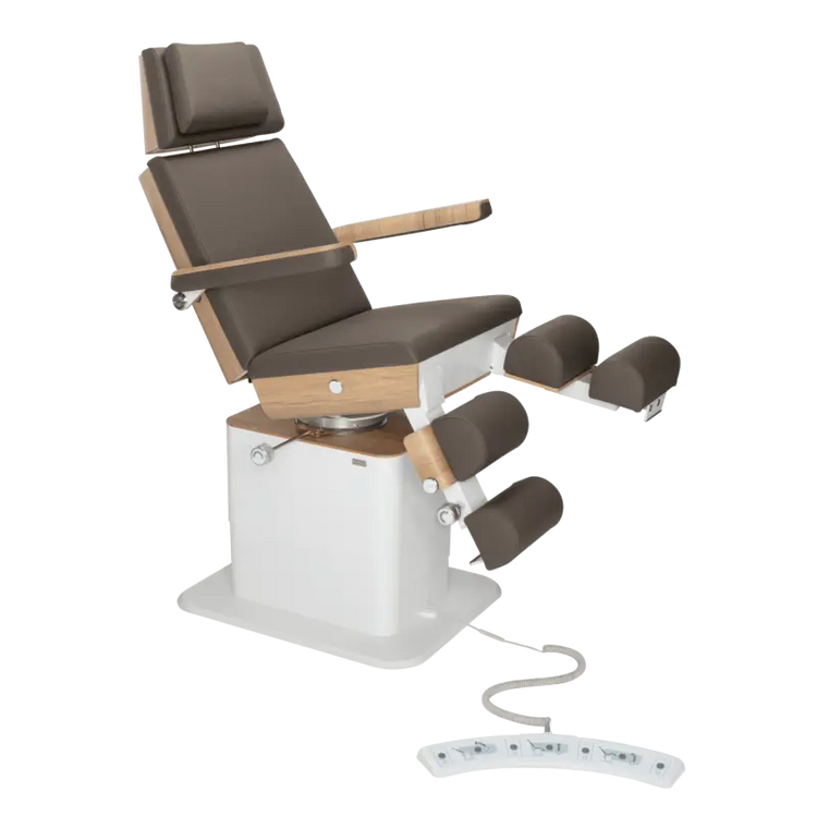 Fauteuil de pédicurie - MOON - Relevage électrique - Filaire - Ruck My Podologie  Expresso-5-moteurs-Chêne
