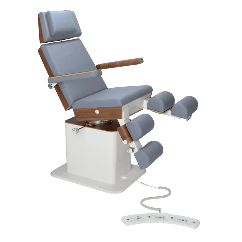 Fauteuil de pédicurie - MOON - Relevage électrique - Filaire - Ruck My Podologie  Océan-5-moteurs-Noyer