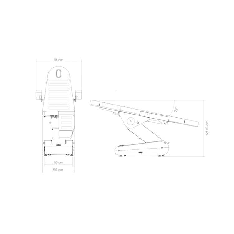 Fauteuil de pédicurie Électrique - 3 moteurs - 2 coloris - Swop P3 Pro - Naggura Naggura 