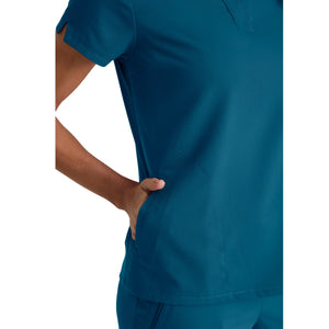 Flora - Tunique col à bande - Femme - Grey’s Anatomy Stretch GREYS ANATOMY STRETCH