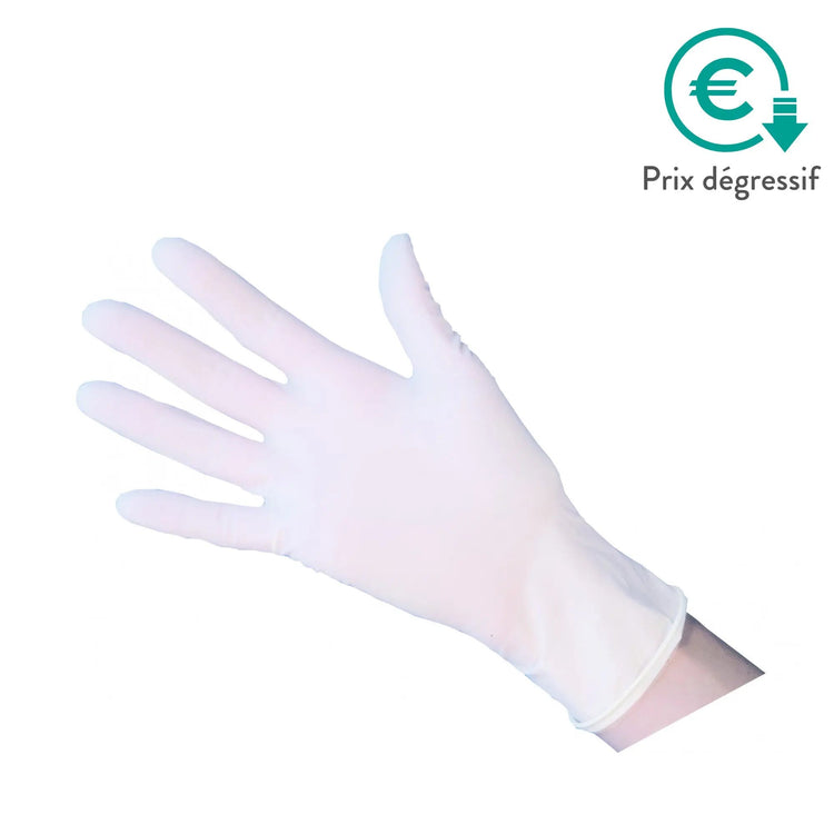 Gants d'examen - Latex - Sans poudre - Ambidextres - Boite de 100 - My Podologie - My Podologie