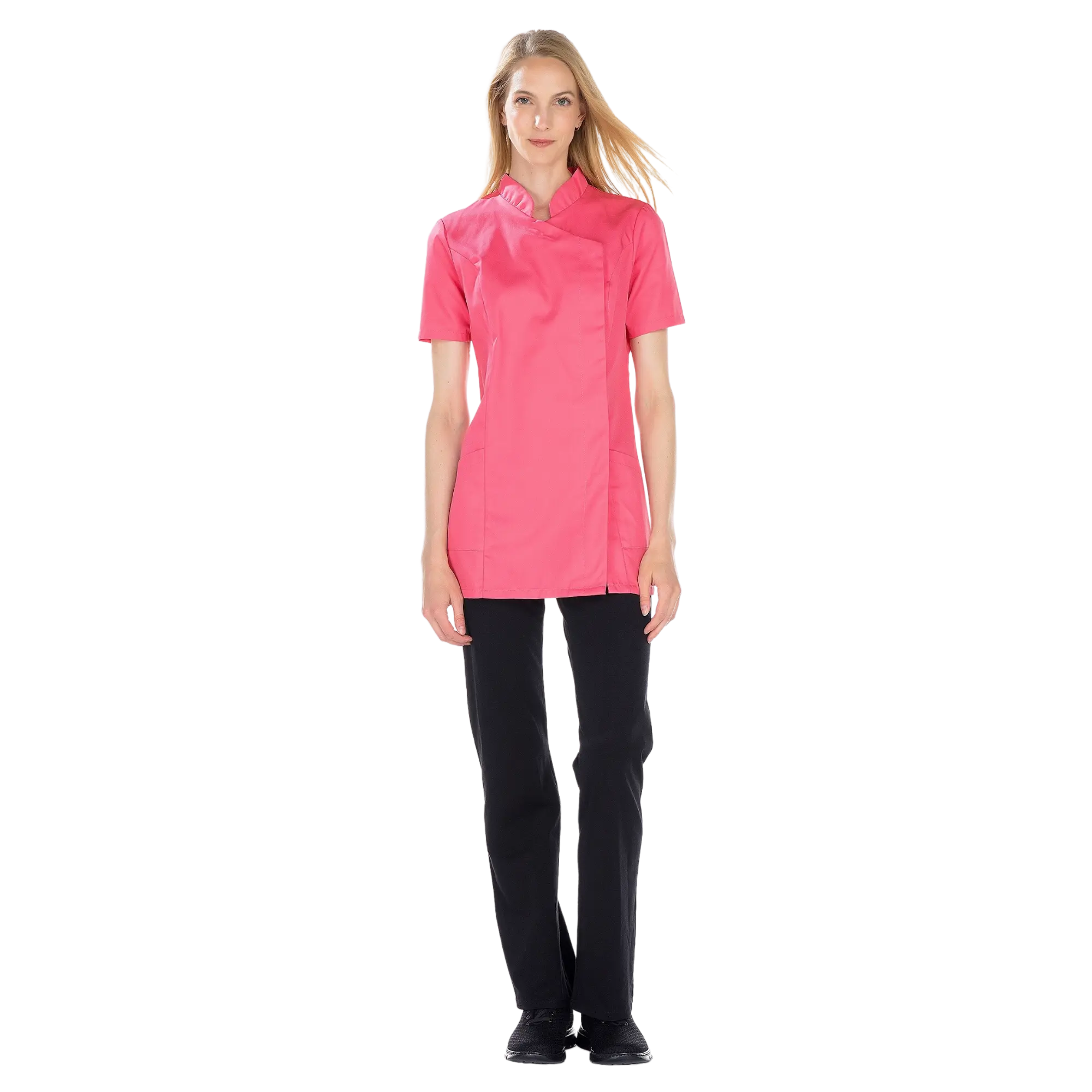 Inès - Blouse longue - Manches courtes - Femme - 105 cm 