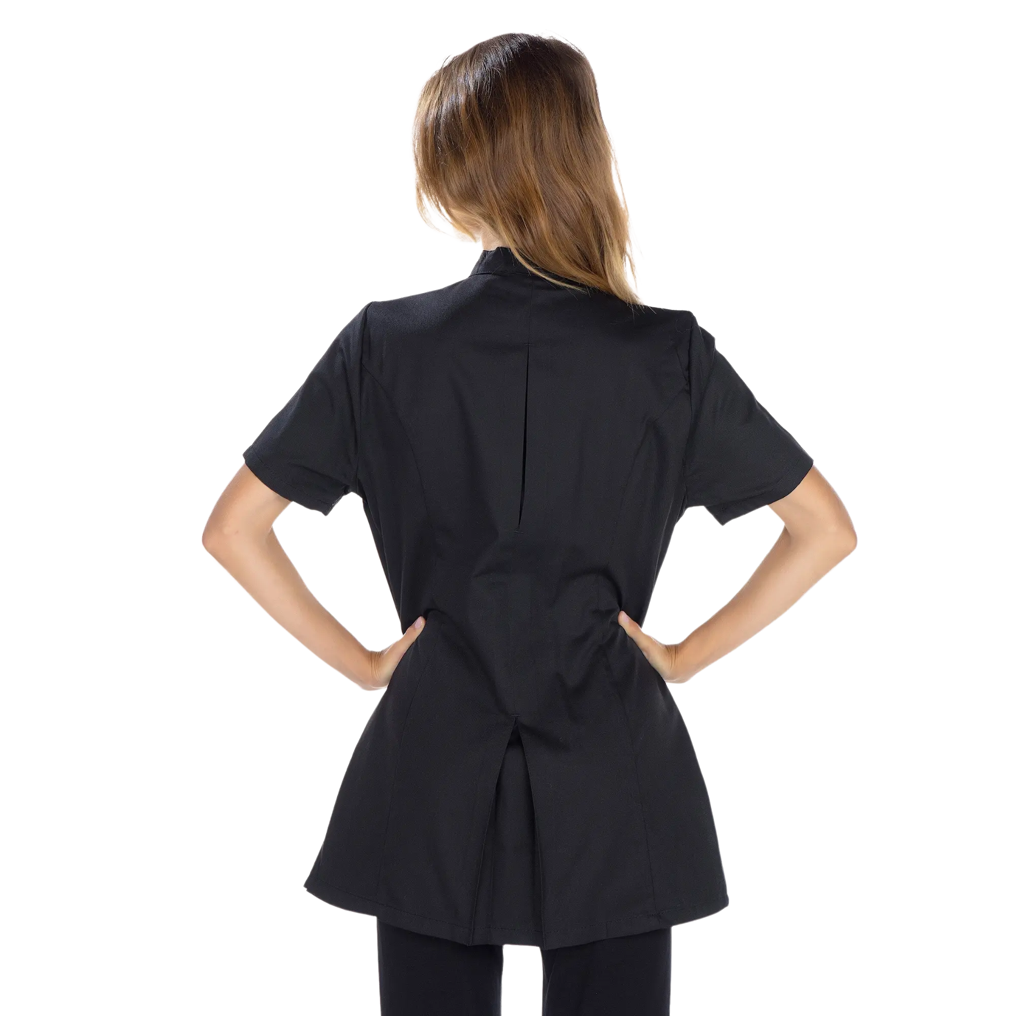 Inès - Blouse longue - Manches courtes - Femme - 105 cm 