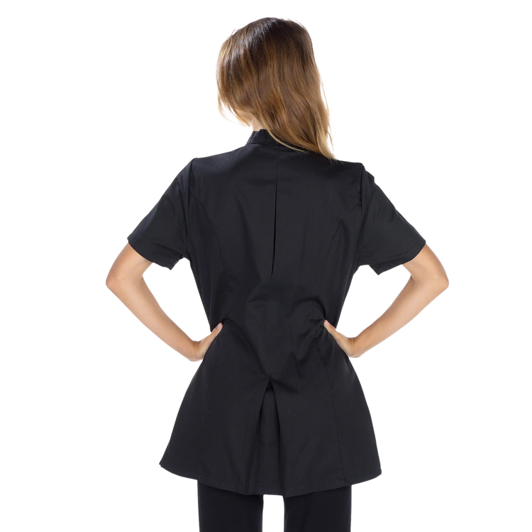 Inès - Blouse longue - Manches courtes - Femme - 105 cm 