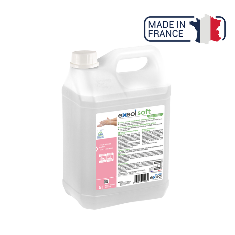 Lotion lavante mains et corps parfumée - Exeol Soft - Sodel Exeol 