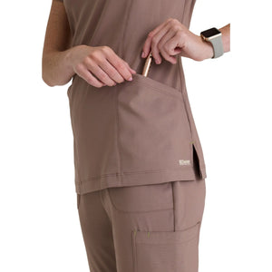 Louisa - Notched collar tunic - Women - Grey’s Anatomy Evolve Grey’s Anatomy 