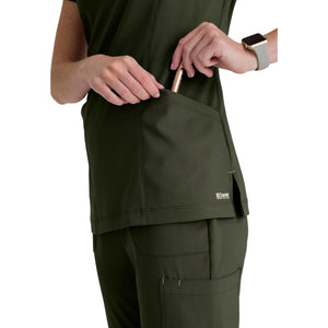 Louisa - Notched collar tunic - Women - Grey’s Anatomy Evolve Grey’s Anatomy 