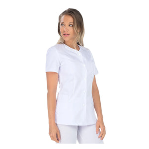 Lucile - Tunique - Manches courtes - Femme - 70 cm My Blouse  Sergé-Blanc-B0-T4-XL