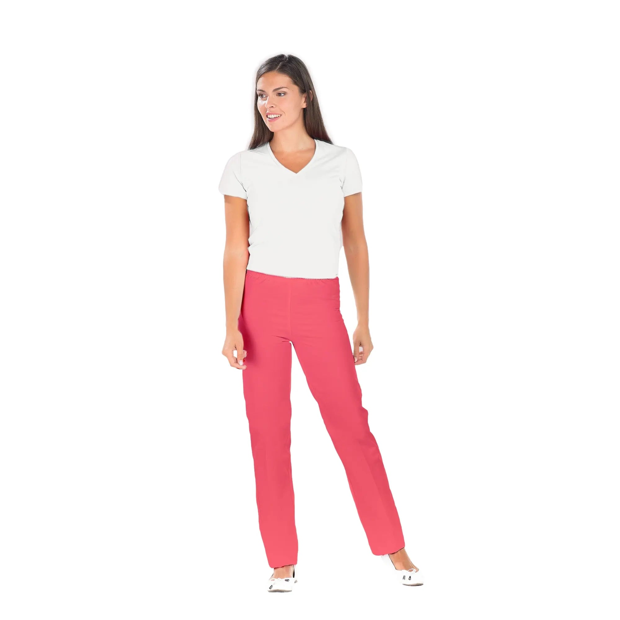 Manu - Pantalon Fuchsia - Mixte - Ceinture élastique - Sans poche My Blouse 