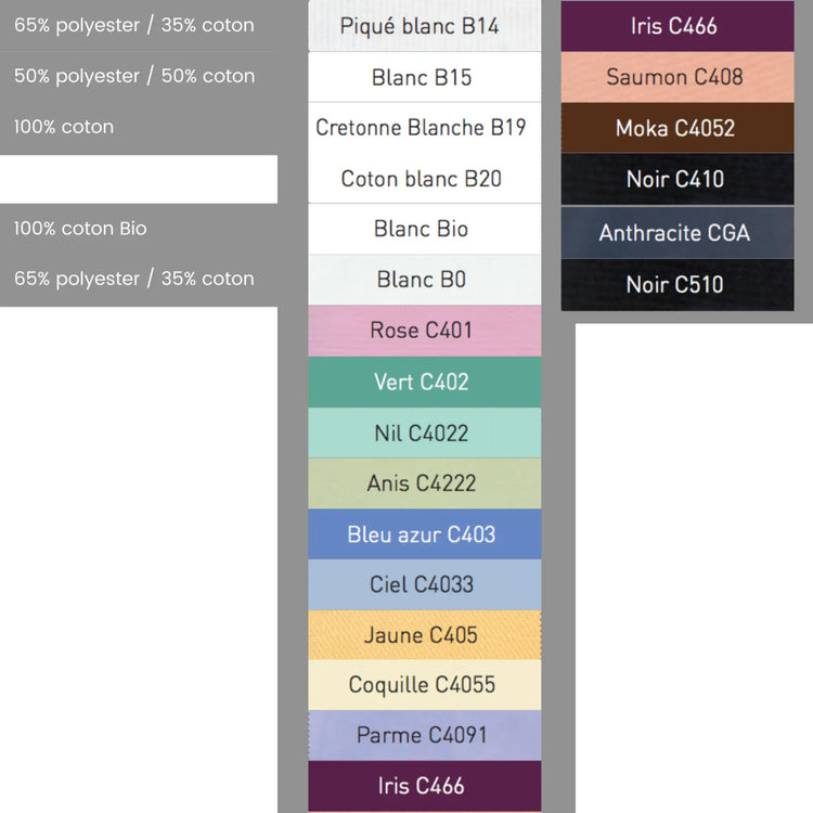 Manu - Pantalon Marine - Mixte - Ceinture élastique - Sans poche My Blouse 