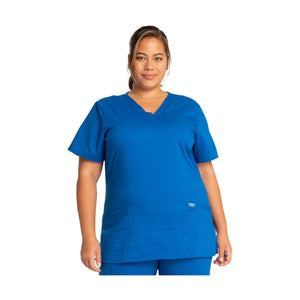 Mérignac - Tunique col en V - Femme - Cherokee Cherokee Authentic Workwear  Bleu-Roi-3XL
