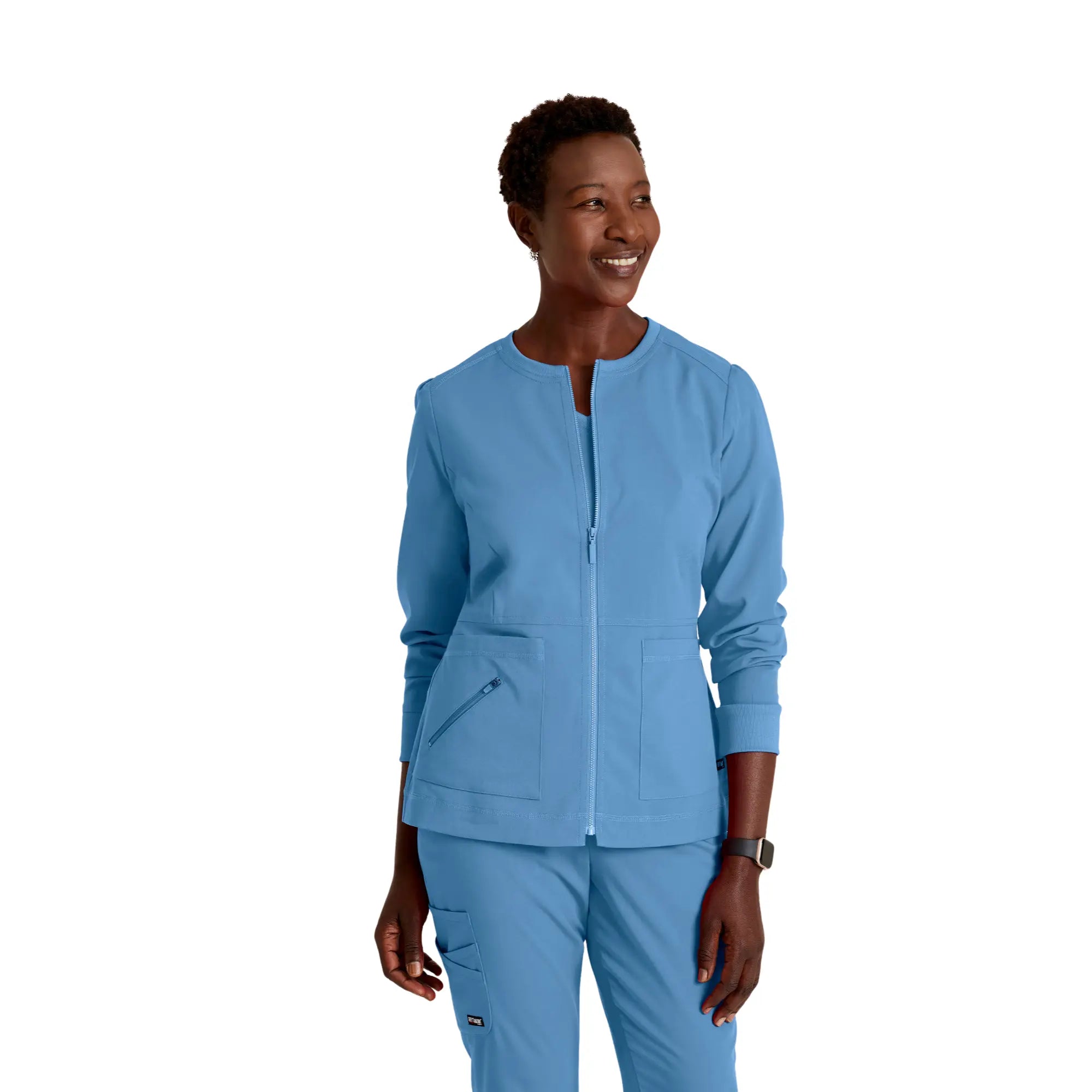 Millie - Veste médicale Zip - Femme - Grey’s Anatomy Stretch Grey’s Anatomy  Bleu Ciel / XL
