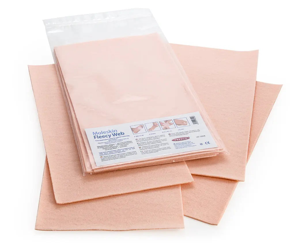 Moleskin Fleecy Web - 1-2 mm - 225 x 400 mm - My Podiatry
