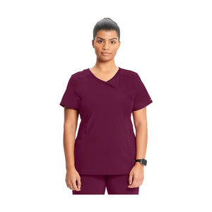 Ondres - Tunique médicale - Cache-coeur - 66 cm - Femme -  Cherokee - Couleur 1 Cherokee Medical Uniforms  Bordeaux-3XL