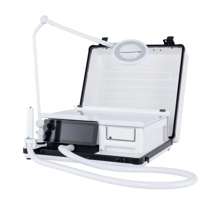 Pack - Étui rigide + Micromoteur Podolog Nova Pro + Lampe Loupe Ruck  Lampe-Loupe-Blanche