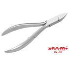 Pince à ongles - Acier inoxydable - Finition satinée - Coupe droite - Mors plats et arrondis - 11,5 cm - Sam