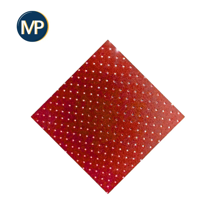 My Carefoam 35 perforated covering - 2.5 mm - Shore 33 - 1 x 1 m - red MP Perforated-Red