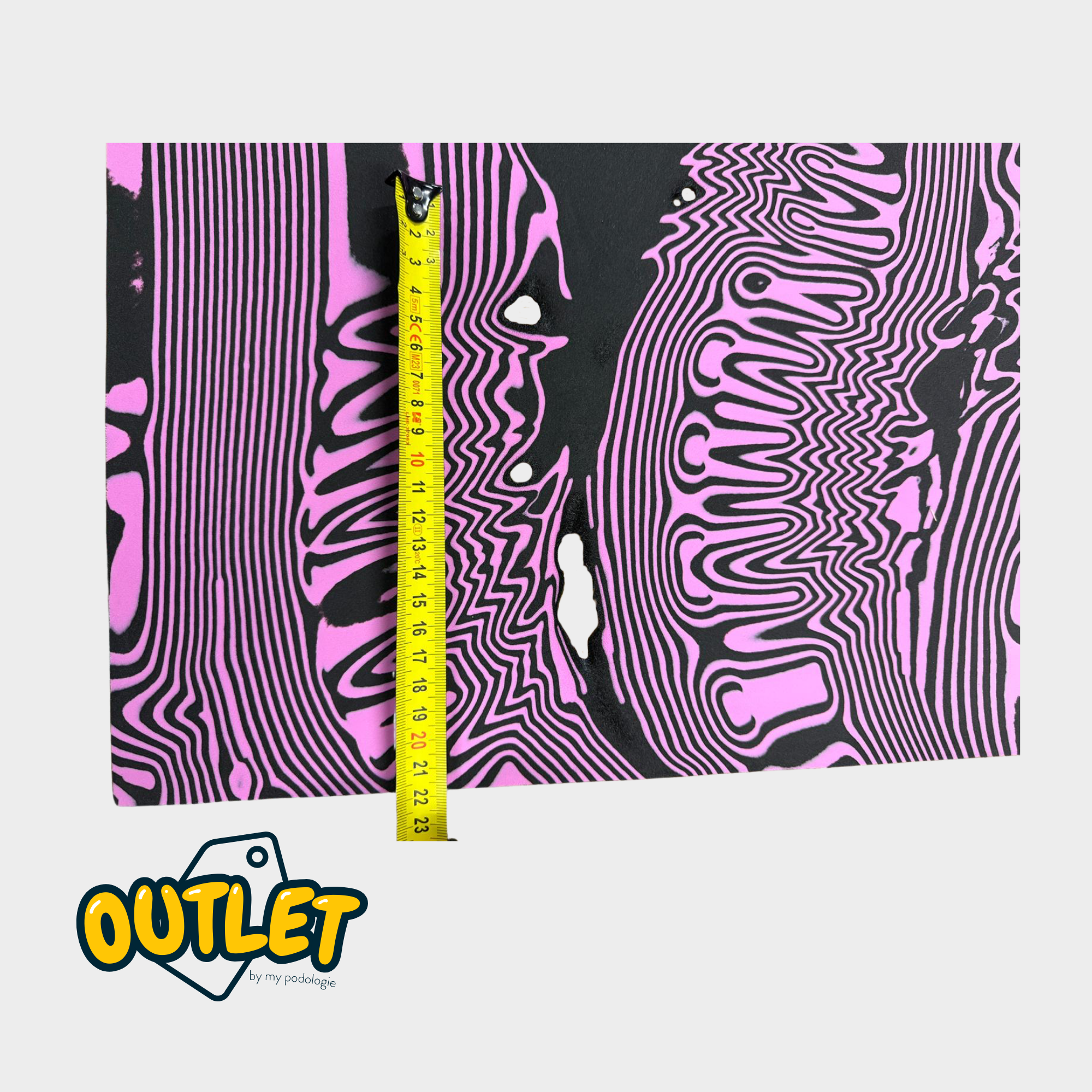 PE EVA Covering - Shore 30 - 2mm - 1035 x 1030 mm - Pink/Black // Default