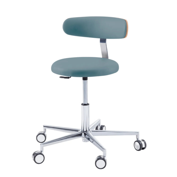 Siège praticien - ROUND - Ruck - Ressort à Gaz Long Ruck  Océan-Dossier-Radius-CPL-Noyer