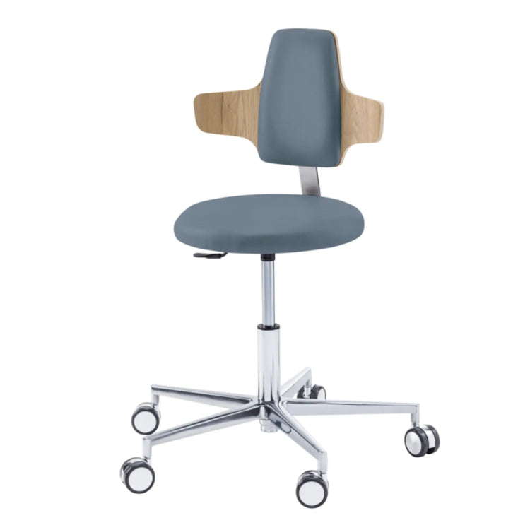 Siège praticien - ROUND - Ruck - Ressort à Gaz Long Ruck  Océan-Dossier-Napoléon-CPL-Chêne