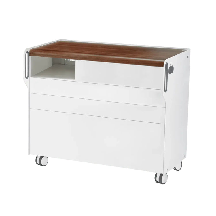 Unité de Podologie "Room Move" - Taille L - Ruck Ruck  Noyer-3-compartiment-micromoteur-à-gauche-Cercle-X